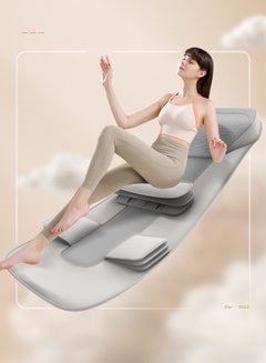 Buy Electric Full Body Massage Mattress with Heat, Kneading & Rolling for Home Use (Gray) in Saudi Arabia