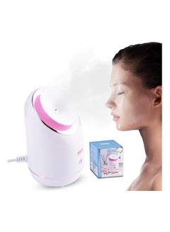 Buy Facial Steamer - Hydrating and Moisturizing Facial Care with Easy Switching, Rapid Fog Emitting, and Deep Water Supplement, 235W (White & Pink) in Egypt