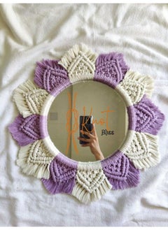 Buy Large Macrame Mirror , Macrame Wall Hanging Mirror , Bedroom Decor Gift , Boho Mirror, Living Room Décor in Egypt