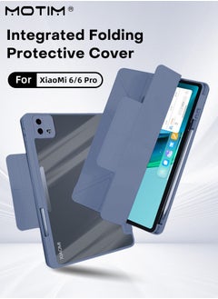 اشتري حافظة لجهاز Xiaomi Pad 6/6 Pro، غطاء نحيف Mi Pad 6/6 Pro بتصميم Y قابل للطي مع حامل متعدد الزوايا وغطاء واقٍ مقاوم للصدمات في السعودية