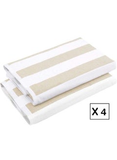 Buy Signoola 4 Kids Beach towels 50 x 100 cm Beige Stripes, 100% cotton. in Egypt