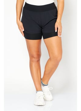 Buy Women Sportswear Fit Training Short, Black in Saudi Arabia