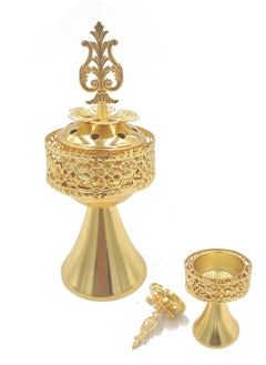 Buy Luxurious golden incense burner for home and outdoor in Saudi Arabia