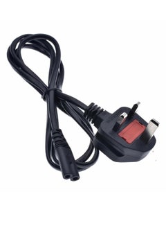 Buy UK Plug 2 Pin Power Cord Figure 8 AC Adapter Cable for Laptop TV and Electronics 2.5A 250V in Saudi Arabia