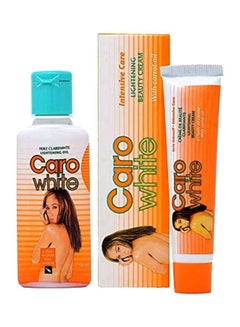 Buy 2-Piece Caro White Intensive Care Lightening Beauty Cream And Oil Set in UAE