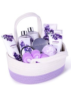 اشتري Gift Baskets for Women - Regalos Para Mujer, Body & Earth Gift Sets with Bubble Bath, Shower Gel, Body Lotion, Lavender Spa Gifts for Women, Spa Kit Mom Gifts, Birthday Gifts for Her في الامارات