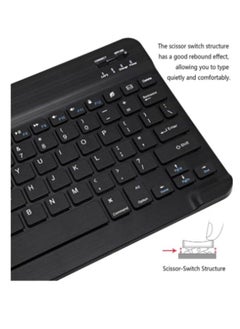 Buy 3-System Switch Multi-Language Universal Type Laptop Ipad BT Keyboard Mouse Suit Black in Saudi Arabia