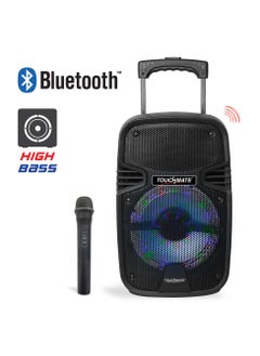 اشتري Karaoke Party Trolley Speaker with Wireless Mic, USB, SD, FM, LED & Bluetooth في الامارات