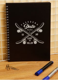 Buy A4 Spiral Hardcover Notebook - Skate in UAE