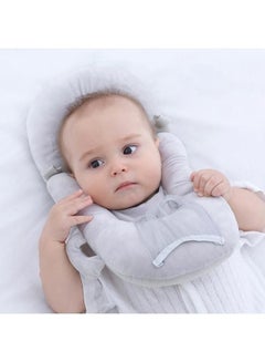 اشتري متعددة الوظائف وسادة طفل رمادي قابل للتعديل مع تنفس القطن الكامل لمنع القيء والرضاعة الطبيعية وسادة لحديثي الولادة في الامارات