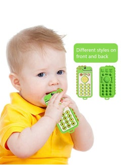 Buy Remote Teether For Baby Phone Teether For Baby Food Grade Simulation Button To Prevent Finger Eating Baby Teether in UAE