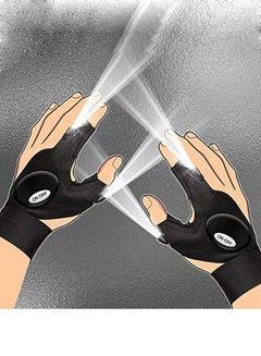 اشتري Flashing Glove Work Gloves with Lights LED Gloves Electrical Work Fishing Gloves and Low Light Work Cool Gadgets Mens Gifts for Birthday Gift for Men Flashlight Gloves for Men في السعودية