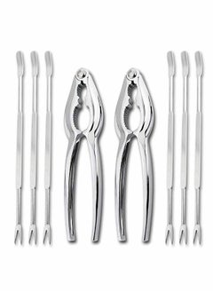 Buy 8 Pieces Seafood Tools Set Crab Crackers Nut Cracker Forks in UAE