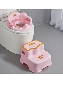 Buy Pink Children's Toilet, Portable Men's And Women's Toilet, Baby Growth Toilet, Toddler Auxiliary Toilet, Seat Cushion in UAE
