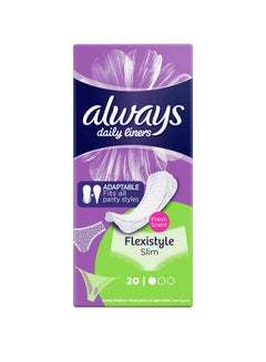 Buy Flexistyle Slim Daily Liners: Versatile Comfort for All Panty Styles (20-Pack) in UAE