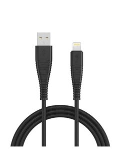 Buy charging cable from USB to lightning iphone , cut-resistant fabric, fast charging, 1.2 meters long -12 W from belk in Saudi Arabia