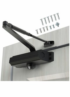 Buy Automatic Door Closer Size 5 Suitable for Door Weight 85 105kg Spring Hydraulic Door Closer Aluminum Alloy Material Heavy Duty Easy Installation H 1322 H 1683 H 1883 (GK 1883 Size 5 Black) in Saudi Arabia