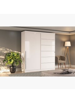 Buy Londrina Sliding Door Wardrobe 224 x 203cm in Saudi Arabia