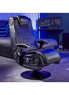 Buy X Rocker Pro 4.1 Pedestal Gaming Chair With 4.1 Wireless Audio System And Subwoofer (Faux Leather, Black) in UAE