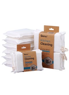 Buy 12pcs Dishwashing Sponge Thickened Double-sided Kitchen Dishwashing Towel in Saudi Arabia