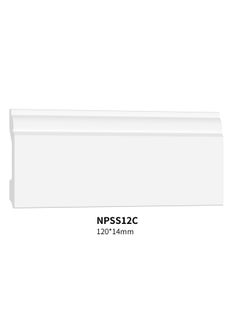 Buy Polystyrene Skirting Board/Baseboard - Size: 12*1.4*240 cm - 5 Pieces in Saudi Arabia