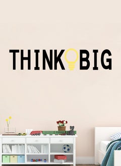 Buy Think Big Office Quote Design  Wall Decal - Wall Arts Home Décor - Wall Sticker, 80x17 cm by Spoil Your Wall in UAE