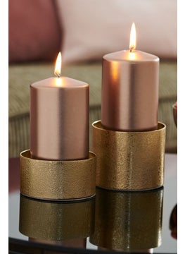 اشتري Kerzan Halter Candle Holder, Gold في السعودية