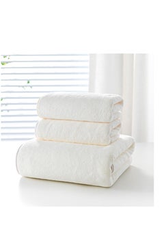 Buy Three Piece Set Of Soft Bath Towels in Saudi Arabia