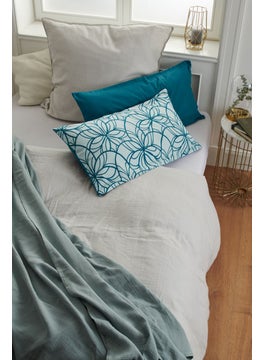 Buy Biber Flannelette Pillow Cases 80 x 40 cm, Teal in UAE