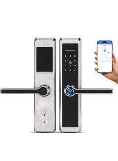 اشتري Razuvious Smart Lock,Fingerprint Door Lock with 4585 Mortise.Keyless Entry Bluetooth Lock,IC Card,Anti-peep Code,TT Lock App Control,for Home,Office,Apartment في الامارات