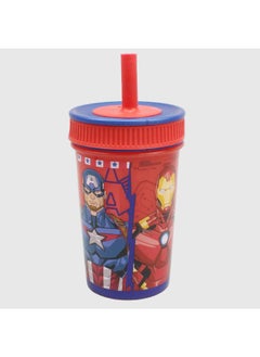 Buy Stor Avengers Leakproof Silicone Straw Tumbler 465 ML in Egypt