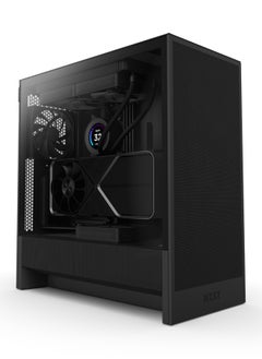 Buy H5 Flow Compact Mid-Tower ATX Airflow Case, More Air to the GPU, Fits Large Radiators, Optimized for Airflow, Pre-Installed Fans, Easy Cable Management, Tool-less Access, Strong and Sleek, CC-H52FB-01 in UAE