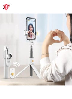 اشتري الهاتف المحمول Bluetooth Selfie Stick Live Bracket ، المواصفات: K10s (مع ملء Light White) في الامارات