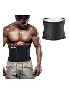 Buy Waist Trainer for Women and Mens Waist Trimmer Belt and Sweat Band, Sauna Suit Sweat Workout Belly Band Stomach Shaper for Enhanced Sweating Reduce Belly Fat Waistline Size M in UAE