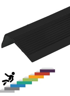 Buy Stair Leading Edge Protector, Waterproof Anti-Slip Rubber Step Adhesive Edge Decorative Protection Strip for Home School Nursing Home Indoor and Outdoor Stair Steps in Saudi Arabia