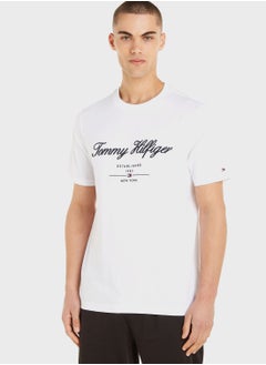 Buy Script Logo Crew Neck T-Shirt in Saudi Arabia