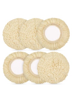 Buy Polishing Pad Buffing Pads Kit, 6 Pcs Wool Polishing Pad Hook Loop Buffing Pads for Drill Curved Edge Compound Cutting Pad Drill Polisher Attachment Wheel Polish Pad Car Body Repair Buffing (3 Inch) in UAE