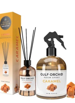 Buy ROOM SPRAY CRAMEL 500 ml +REED DIFFUSER CRAMEL 110 ml in Saudi Arabia