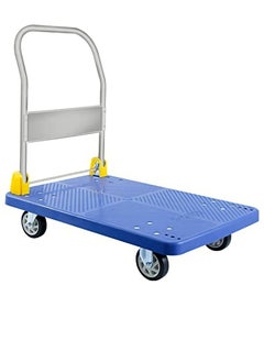 Buy Plastic loading trolley, 300 kg, size 90 x 60 cm in Saudi Arabia