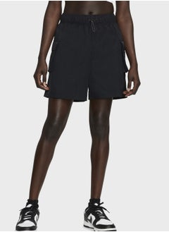 Buy Essential Woven High-Rise Shorts in Saudi Arabia