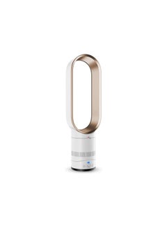 Buy Bladeless Fan Remote Control Low Portable Airflow Cooling Cool Fan H21928 Rose Gold/White in UAE