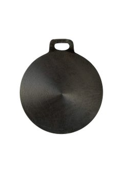 Buy Pre-Seasoned Cast Iron Concave Tawa compatible with Gas Top Stove, Oven Safe, 12 Inches Curved Tawa in UAE