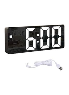 Buy Digital Clocklarge Display, LED Electric Alarm Clocks Mirror With 2 Power Supply Modes, Modern Bedroom Decor in Egypt