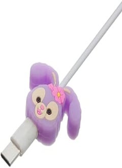 اشتري G-Power Silicone Cable Bite Protector Designed With Cute Rabbit Shaped For Charger Cable Protection - Multi Color في مصر