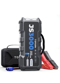 اشتري TOPDON JS3000 Car Jump Starter Power Bank 12 V 3000 A Peak Current 24000 mAh Car Battery Booster with EVA Protective Cover, for up to 9.0 L Petrol or 7 L Diesel Engines في الامارات