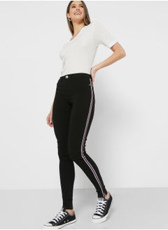 Buy Stripe Detail Skinny Fit Jeans in UAE