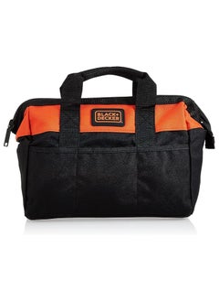 Buy Black+Decker 12 Inch Closed Lightweight Tool Bag with 3 Outer Pockets in Saudi Arabia