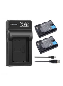 Buy DMK Power 2 x LP-E6 LP-E6N 2300mah Battery & 1x Single Slot USB Battery Charger Compatible with Canon EOS R 60D 70D 80D 5D II 5D III 5D IV 5Ds 6D 6D 5 Cameras in UAE