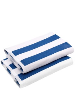 Buy Signoola Blue Bath Towel 100% Cotton , 70 X 180cm in Egypt