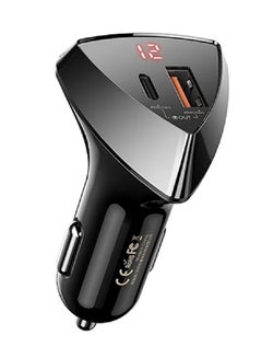 Buy RCC232 45W Double-ended super fast charge 5.5A Digital Display USB Type c cigarette lighter car charger in Egypt